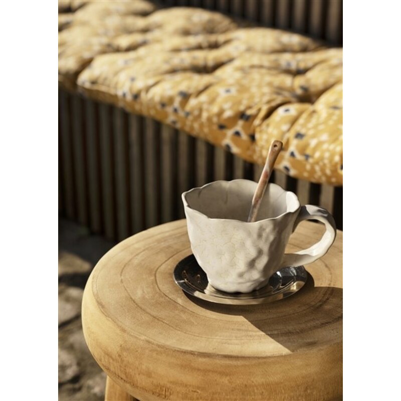 Madam Stoltz-collectie Houten kruk Donker naturel