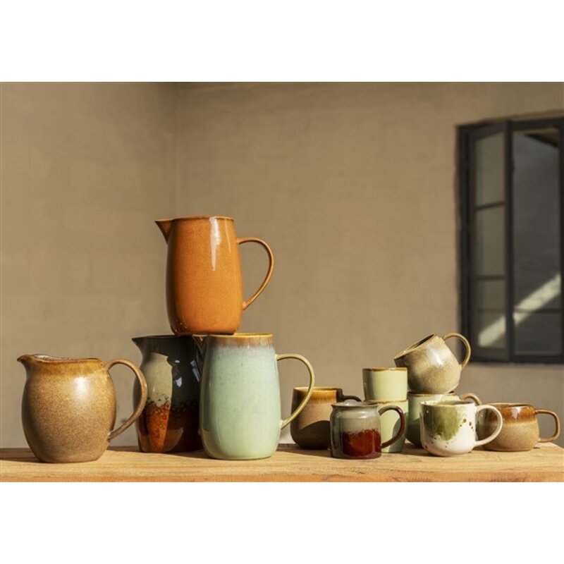 Madam Stoltz-collectie Stoneware jug Green