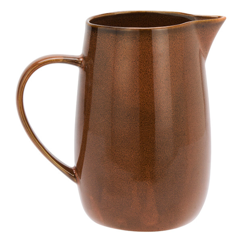 Madam Stoltz-collectie Stoneware jug Cinnamon