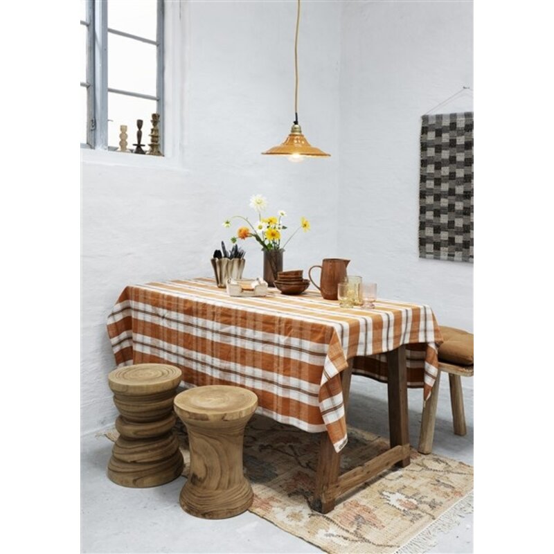 Madam Stoltz-collectie Zeegras servettenhouder wit naturel