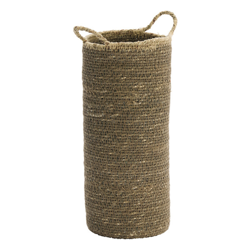 Madam Stoltz-collectie Flessenhouder van zeegras taupe