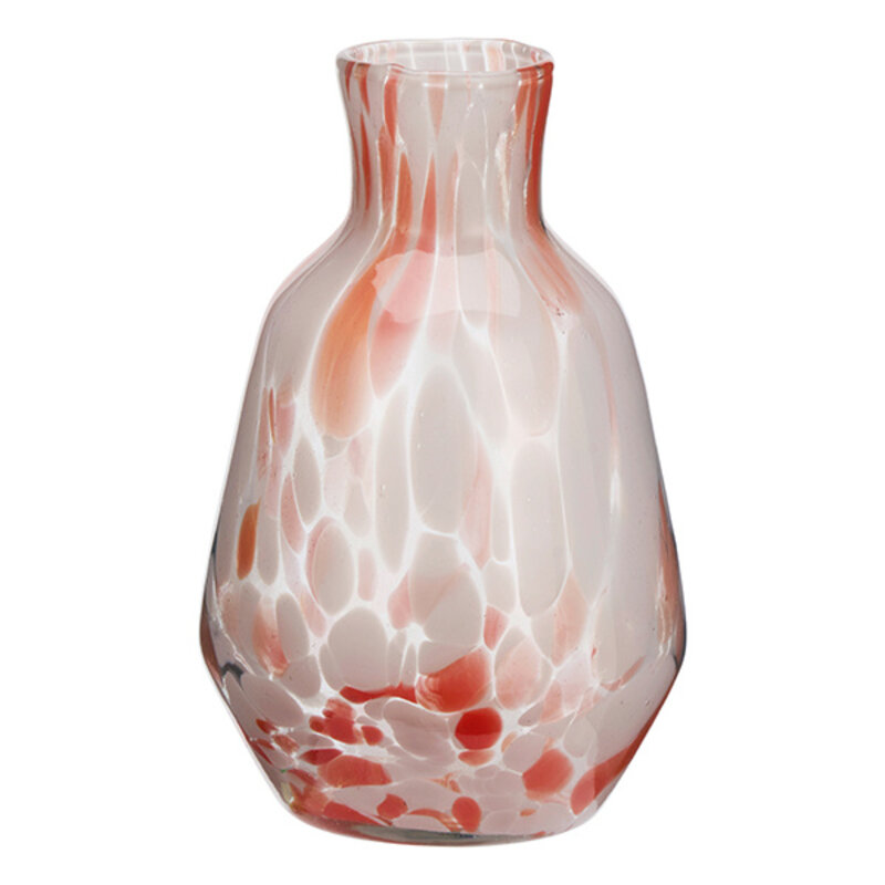 Madam Stoltz-collectie Gekleurde glazen kan roze oranje transparant