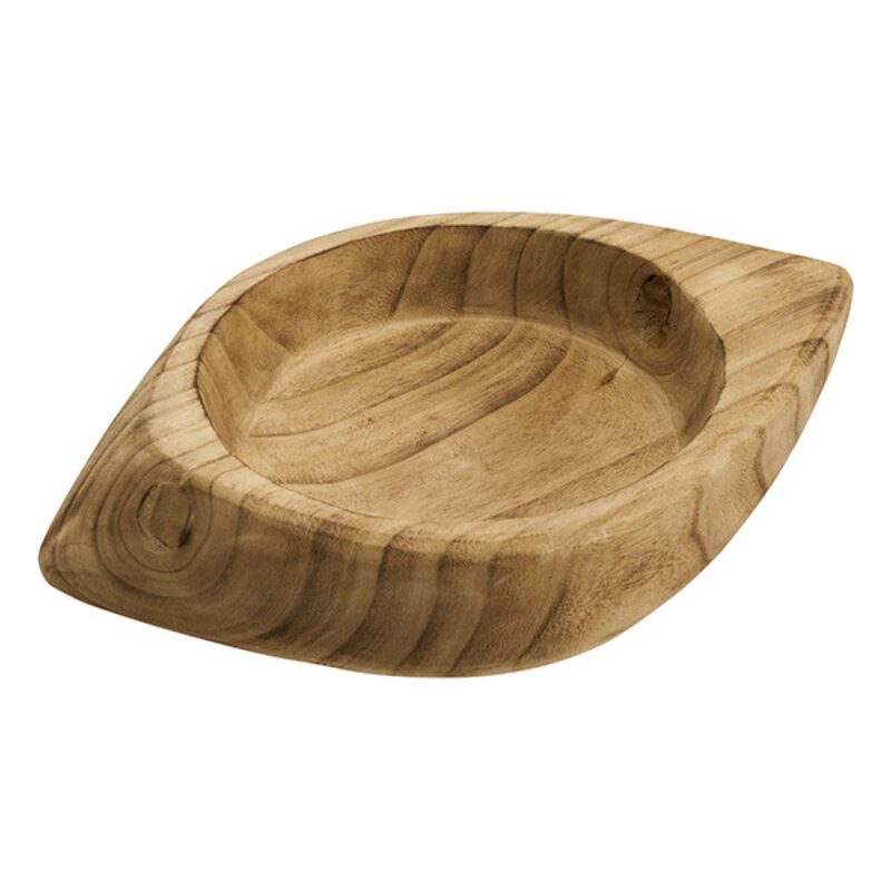 Madam Stoltz-collectie Houten kom Donker naturel