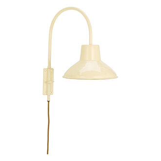 Madam Stoltz Iron wall lamp Ivory
