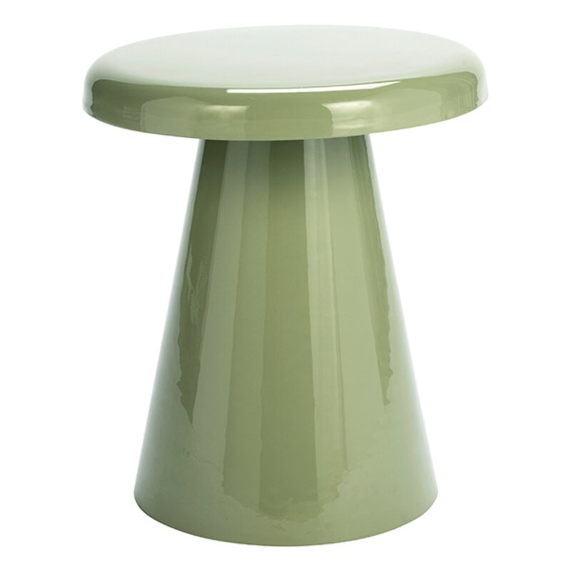 Madam Stoltz-collectie Enamel side table Light green