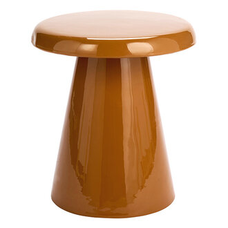 Madam Stoltz Enamel side table Pumpkin spice