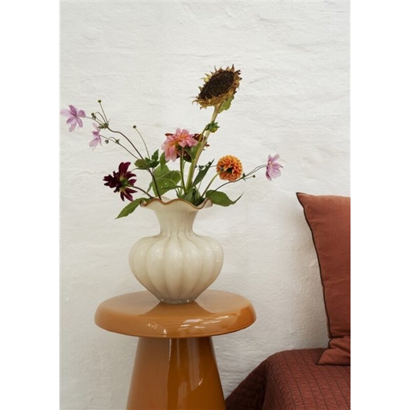 Madam Stoltz-collectie Enamel side table Pumpkin spice