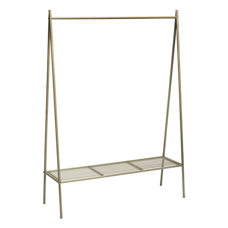 Madam Stoltz-collectie Metalen kledingrek Taupe