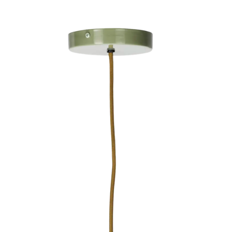 Madam Stoltz-collectie Enamel ceiling lamp Light green, brass