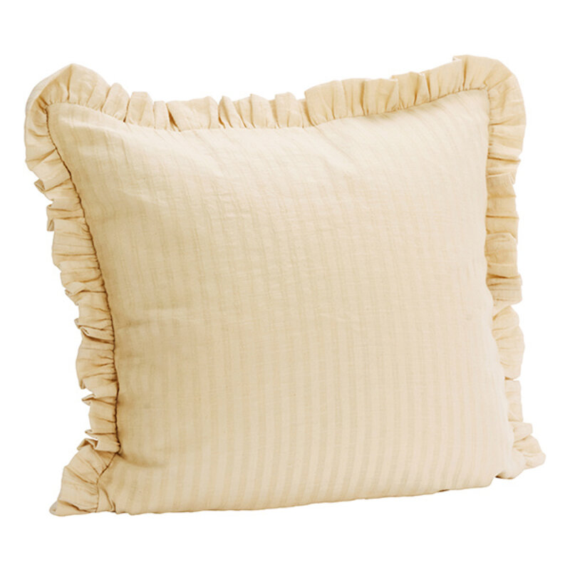 Madam Stoltz-collectie Kussenhoes met ruches Eierpunch