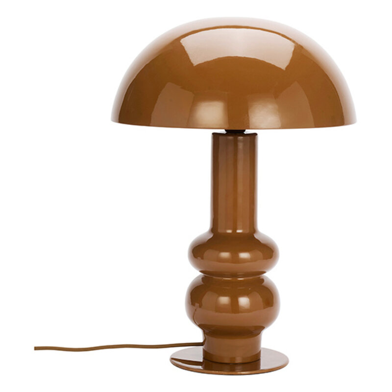 Madam Stoltz-collectie Enamel table lamp Almond
