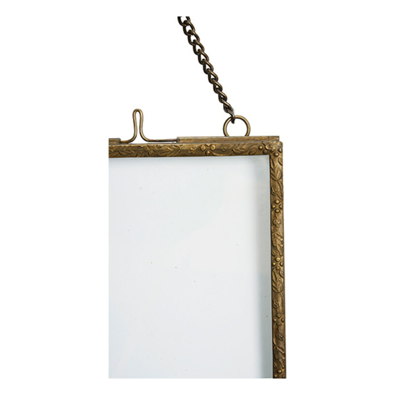 Madam Stoltz-collectie Hanging photo frame Aged brass