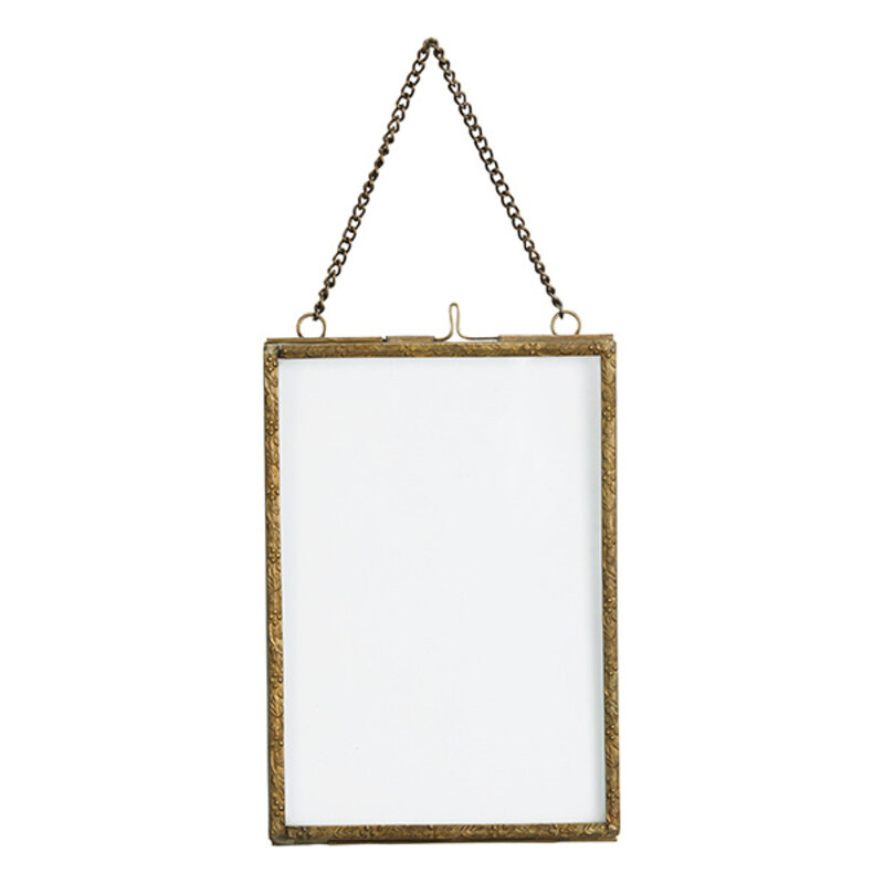 Madam Stoltz-collectie Hanging photo frame Aged brass