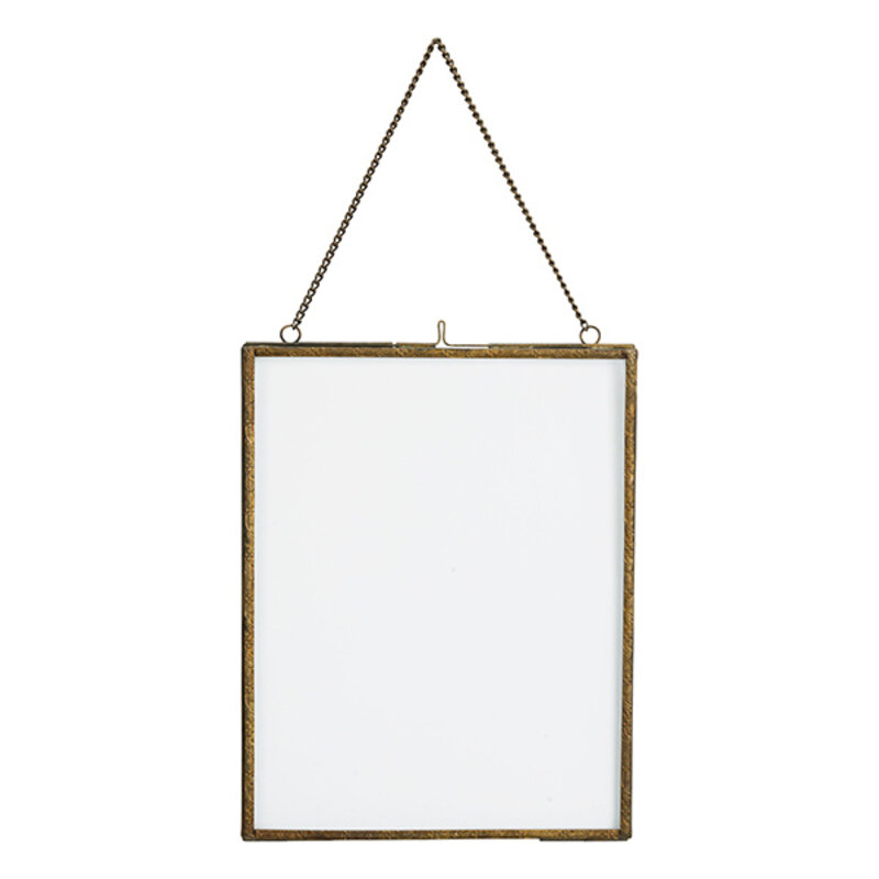Madam Stoltz-collectie Hangende fotolijst antiek messing 20x25 cm