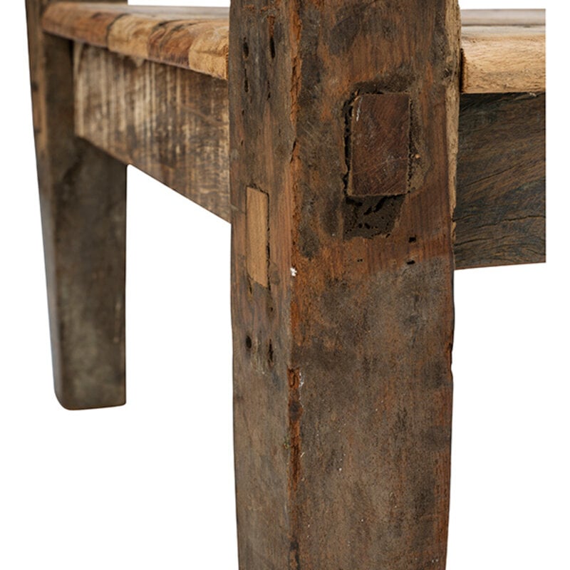 Madam Stoltz-collectie Bankje van gerecycled hout naturel