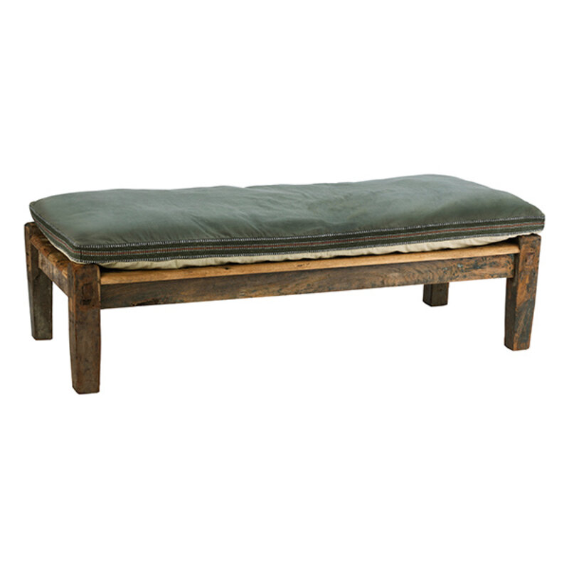 Madam Stoltz-collectie Recycled wooden bench Natural