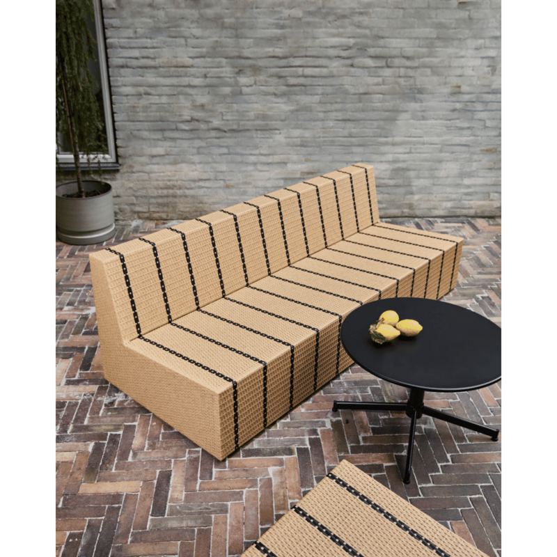 House Doctor-collectie Loungebank Jass naturel Zwart