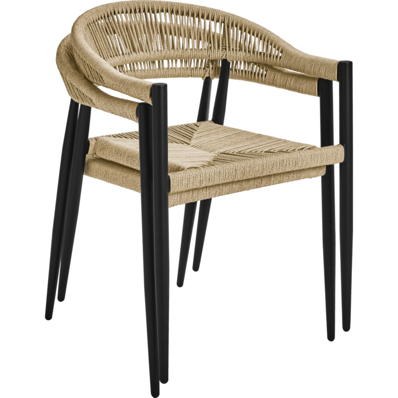 House Doctor-collectie Stoel Coon naturel Zwart