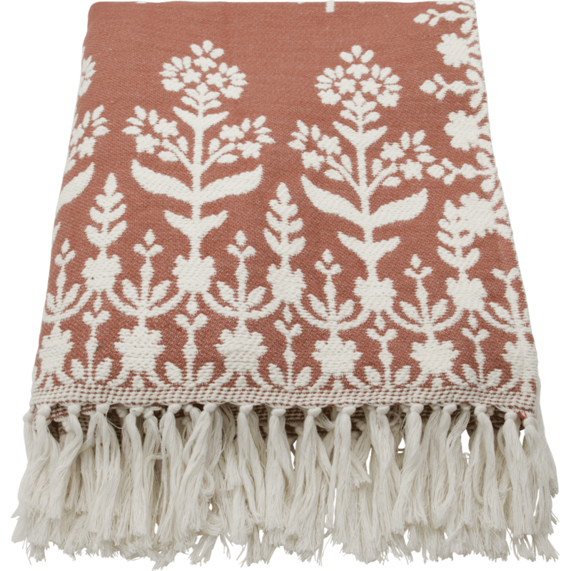 House Doctor-collectie Plaid Mazzo Terracotta 140x200