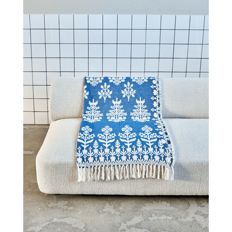 House Doctor-collectie Plaid, HDMazzo, Blauw