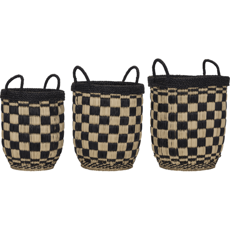 House Doctor-collectie Manden - set v. 3 -  Opti Zwart naturel