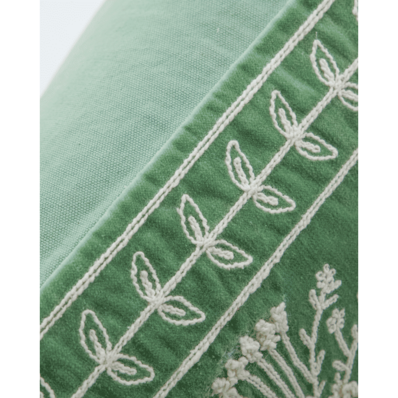 House Doctor-collectie Kussenhoes Mano Mintgroen Gebroken wit