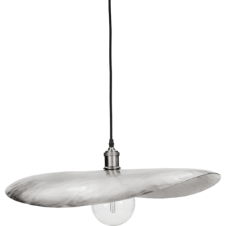 House Doctor Lampenkap Hatt Geborsteld zilver L