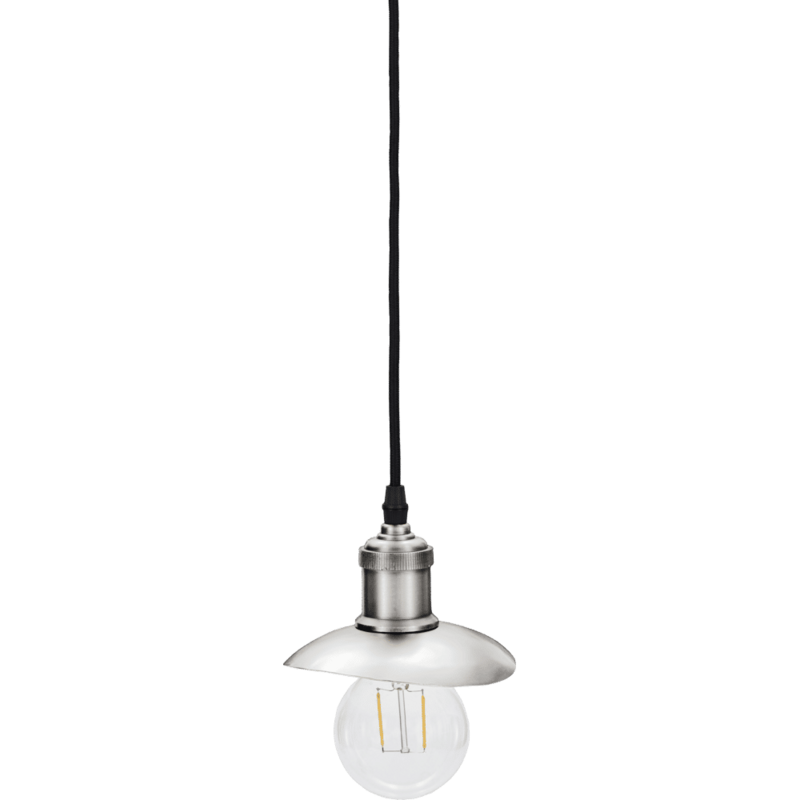 House Doctor-collectie Lampenkap Hatt Geborsteld zilver M