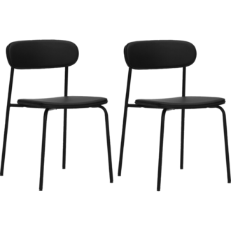 House Doctor Stoel Pova Zwart - set v. 2