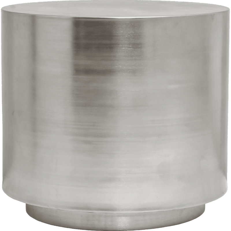 House Doctor-collectie Bijzettafel Step Geborstelde zilveren afwerking