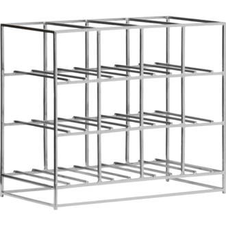 House Doctor Wijnrek 12 Zilveren afwerking