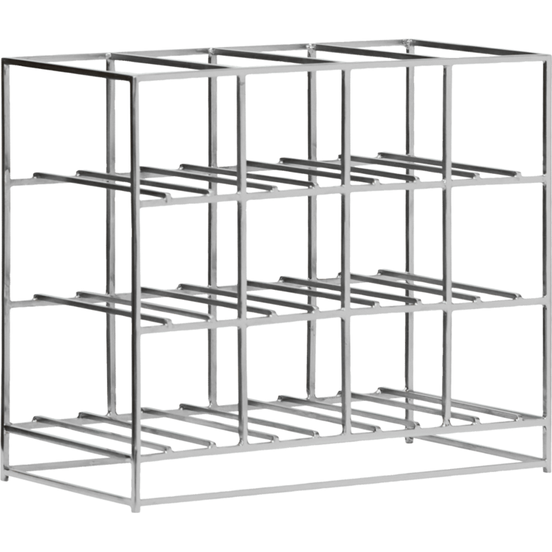 House Doctor-collectie Wijnrek 12 Zilveren afwerking