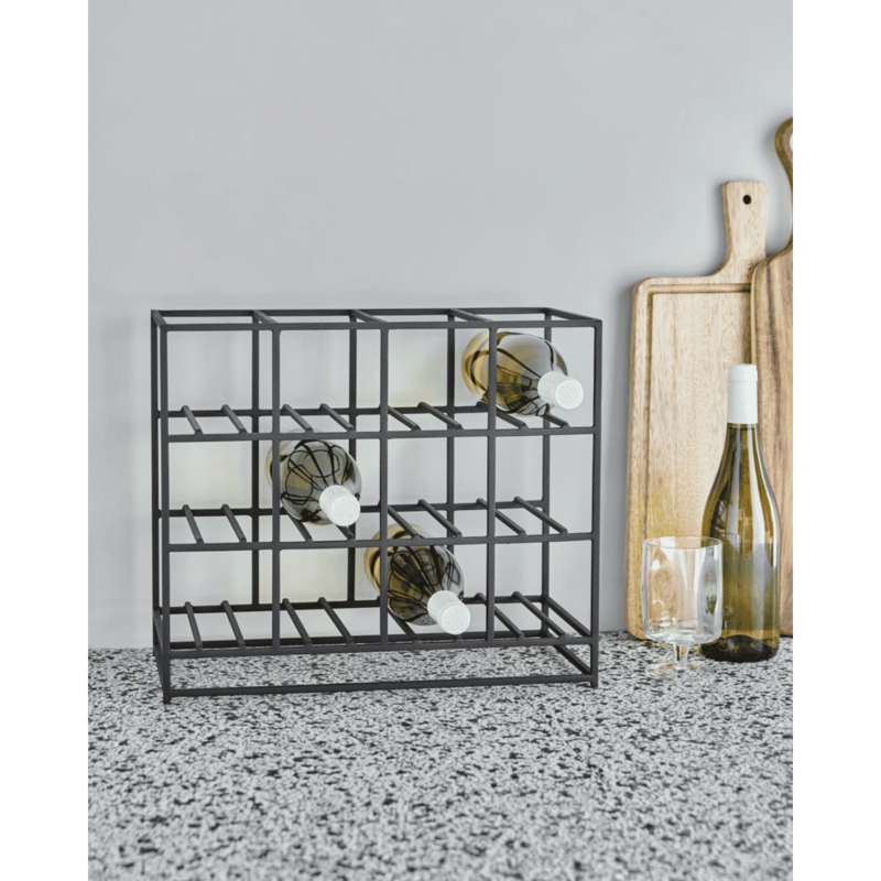 House Doctor-collectie Wijnrek 12 Zwart