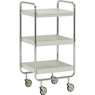 House Doctor Trolley, HDRoll, Gebroken wit, Crome