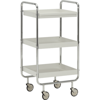 House Doctor Trolley Roll Gebroken wit Chrome