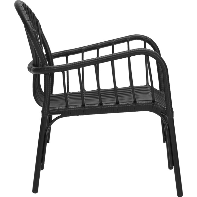 House Doctor-collectie Lounge stoel Brea Zwart