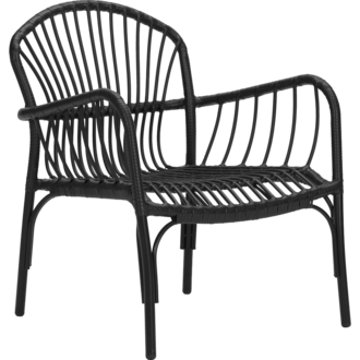 House Doctor Lounge stoel Brea Zwart