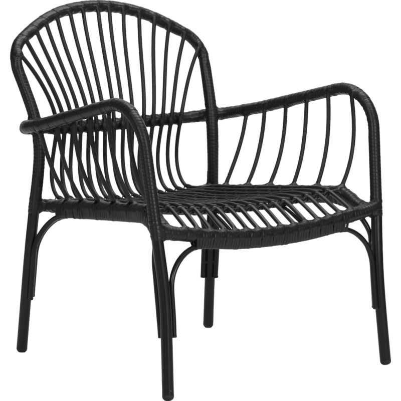 House Doctor-collectie Lounge stoel Brea Zwart