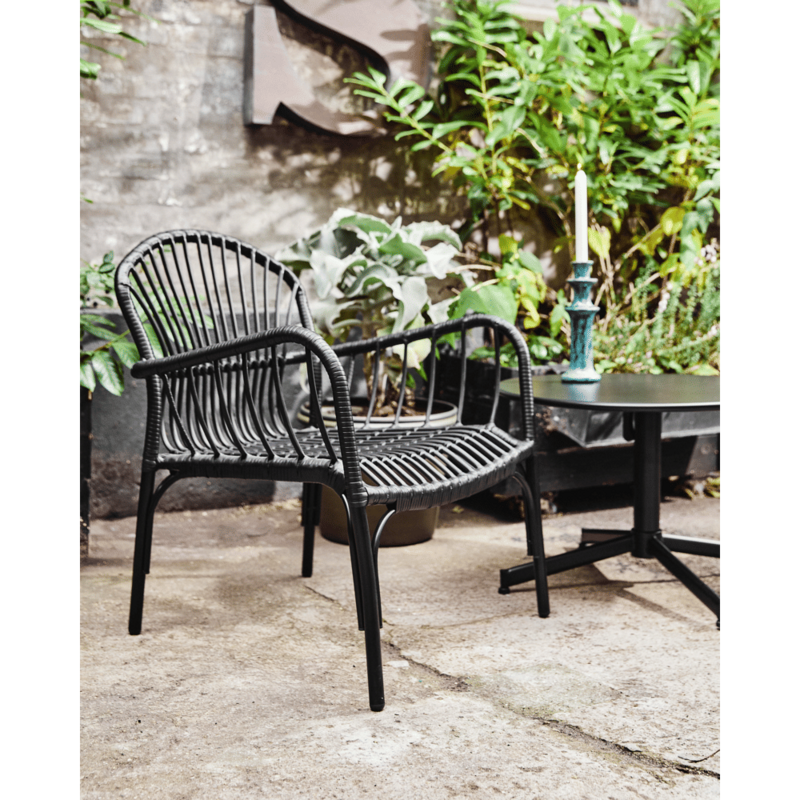 House Doctor-collectie Lounge stoel Brea Zwart