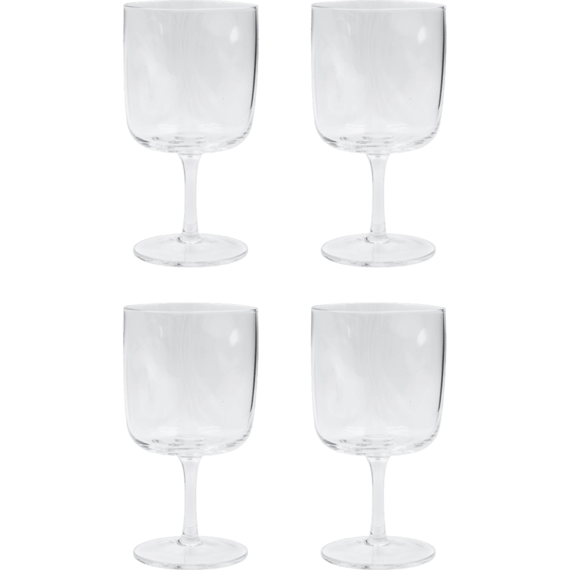 House Doctor-collectie Wijnglas Sand Helder - set v. 4