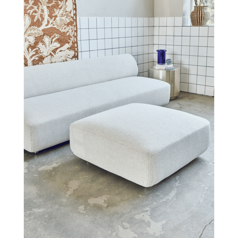 House Doctor-collectie Poef Feel Gebroken wit