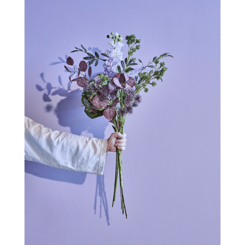 House Doctor-collectie Kunstbloemen boeket Calm paars Multi