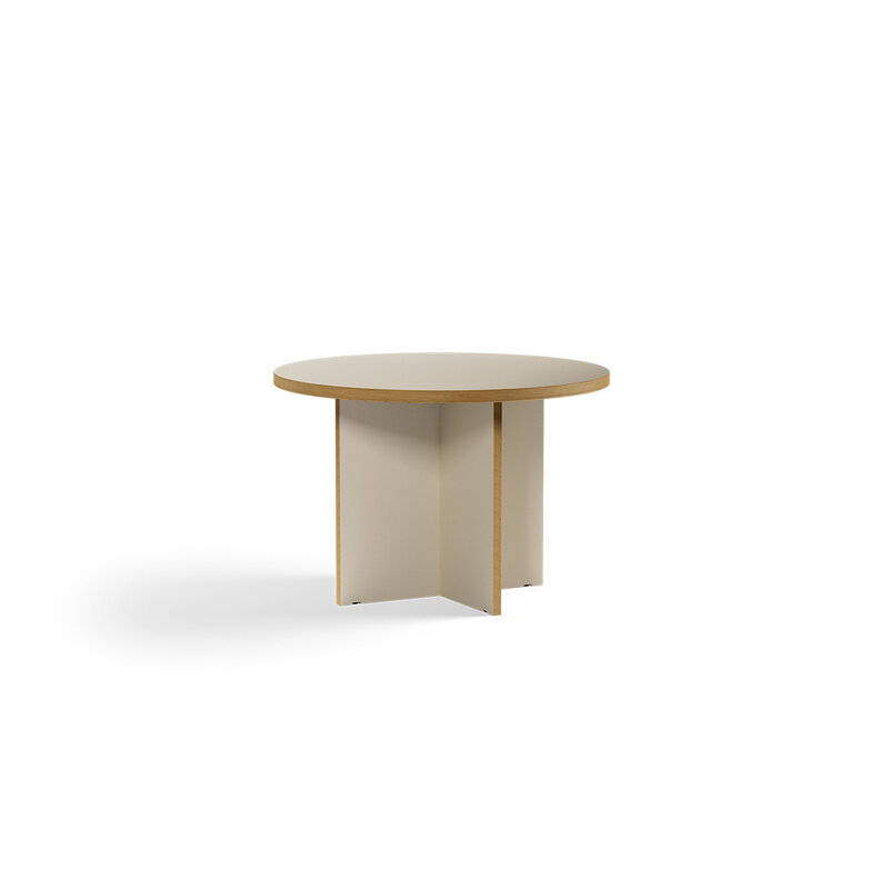 HKLIVING-collectie Eettafel creme round 110cm