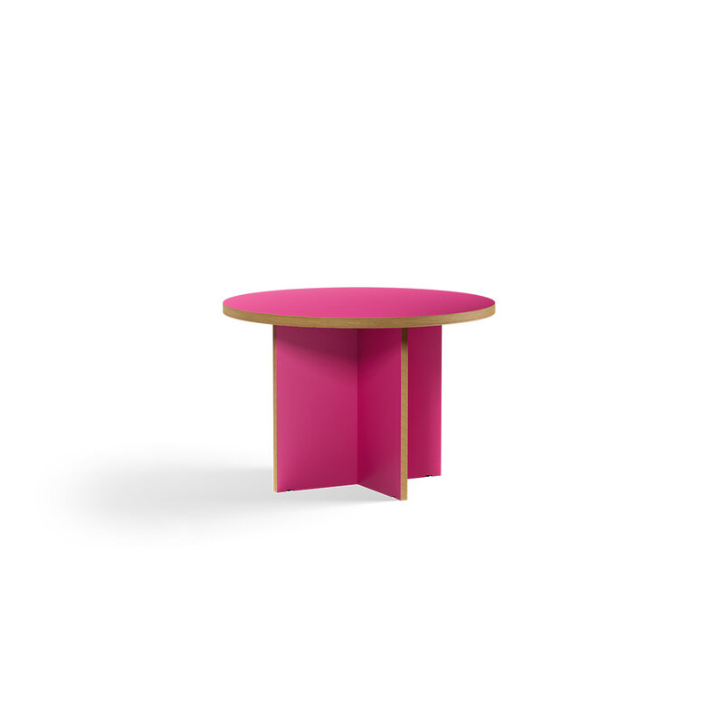 HKLIVING-collectie Eettafel raspberry round 110cm