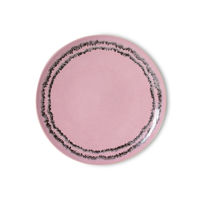 HKLIVING-collectie 70s ceramics: dinerbord bubble (set of 2)