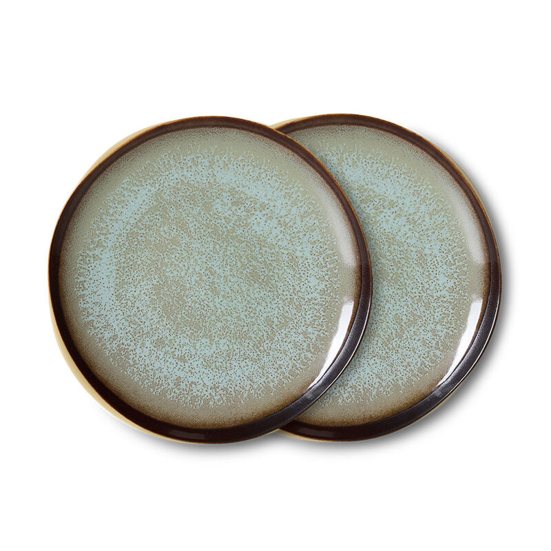 HKLIVING-collectie 70s ceramics: side bord contrast (set of 2)