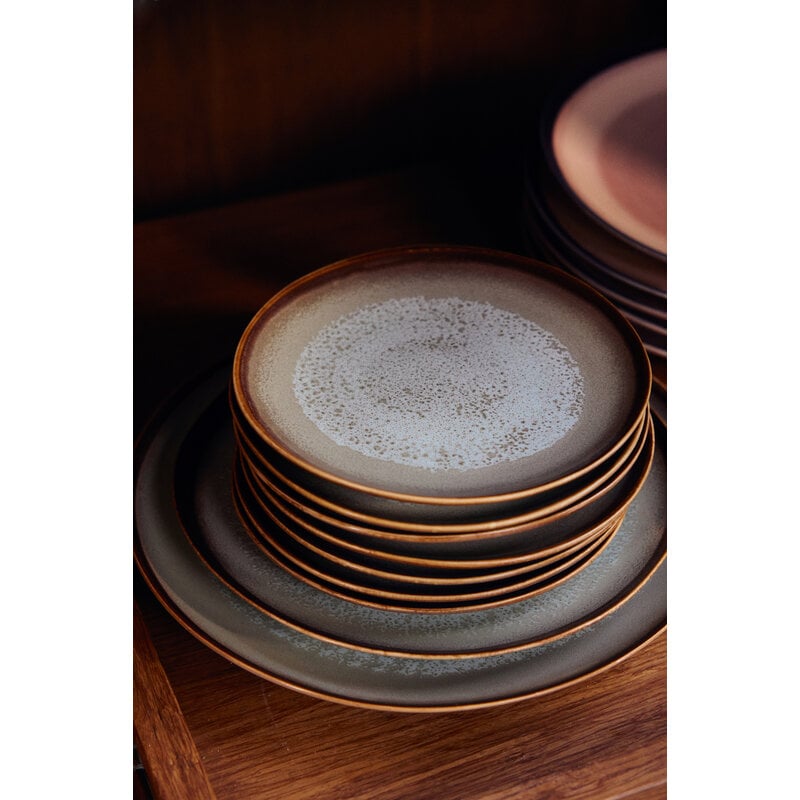 HKLIVING-collectie 70s ceramics: side bord contrast (set of 2)