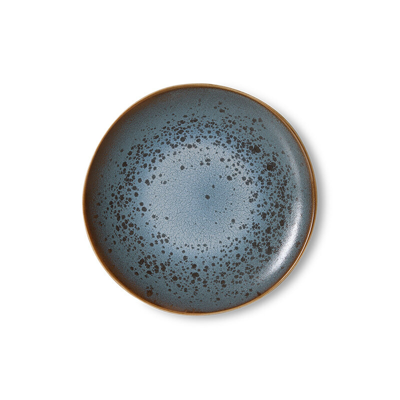 HKLIVING-collectie 70s ceramics: side plate, mineral (set of 2)