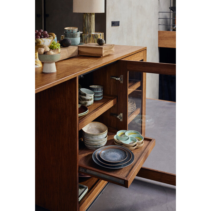 HKLIVING-collectie 70s ceramics: side plate, mineral (set of 2)