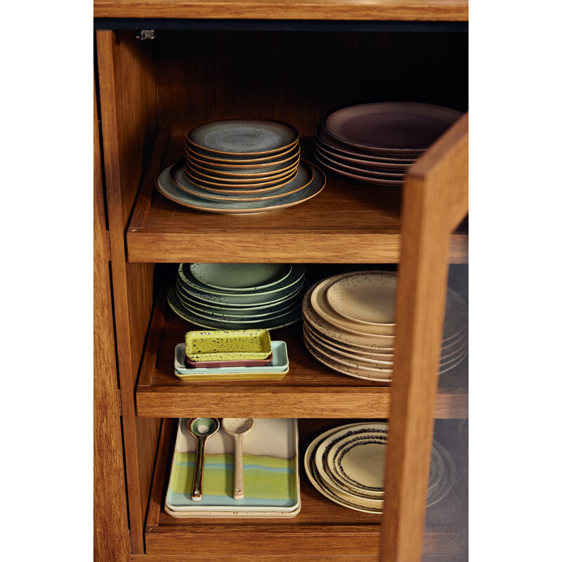 HKLIVING-collectie 70s ceramics: side bord vanilla (set of 2)